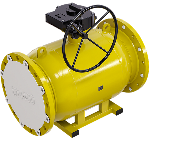 Кран шаровой фланцевый газовый КШ.Ф.GAS.350.16-01 Ду350 Ру16